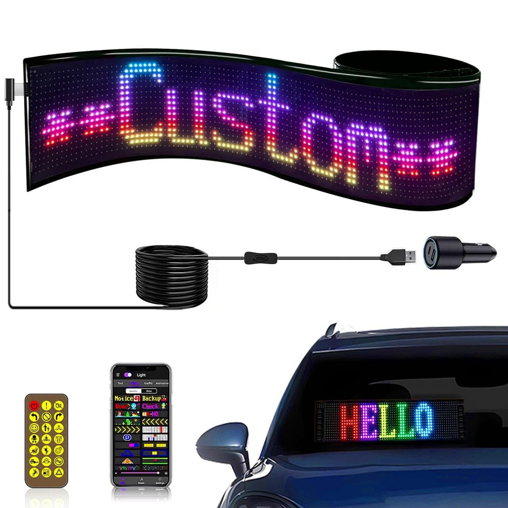 Digital Panel Text Wholesale RGB LED Colorful Scrolling Animation/Text Message Sign ...