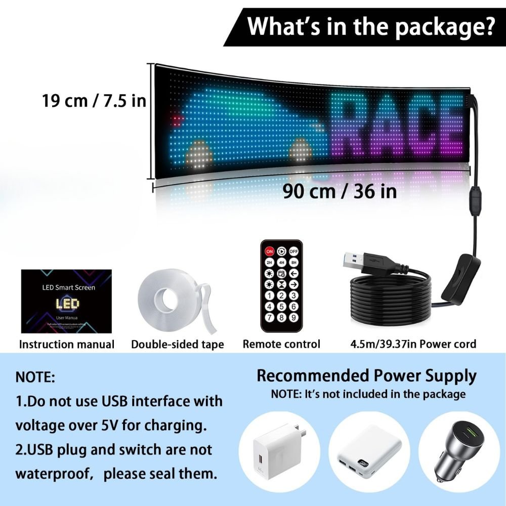 Wholesale RGB LED Colorful Scrolling Animation/Text Message Sign ...