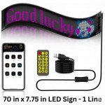 Wholesale 70-Inch Programmable LED Sign with Bluetooth App – High-Resolution Indoor Display for Retail & Events (Black)
