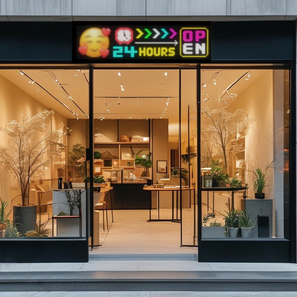 Wholesale RGB LED Colorful Scrolling Animation/Text Message Sign ...