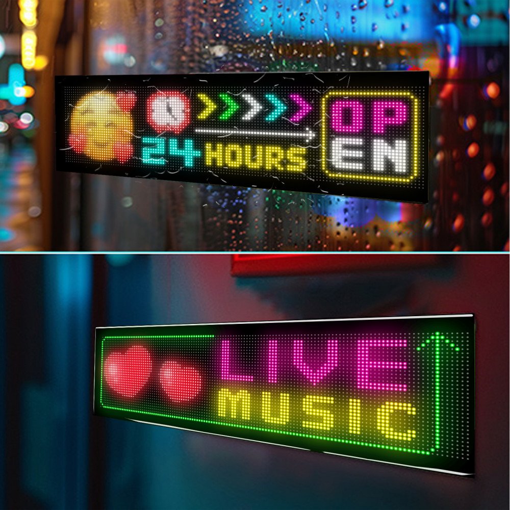 Wholesale RGB LED Colorful Scrolling Animation/Text Message Sign ...