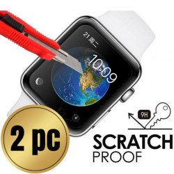 2pc PMMA Screen Protector with Easy Installation Kit Included for Apple Watch Series 6 / 5 / 4 / SE [44MM] (Clear)