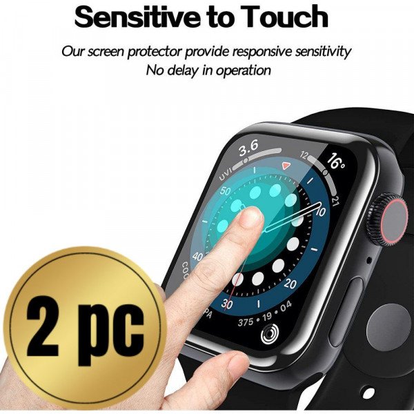 Wholesale 2pc PMMA Screen Protector with Easy Installation Kit Included for Apple Watch Series 3 / 2 / 1 [42MM] (Clear)