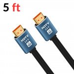 Wholesale Premium High-Speed 4K, 2160p Resolution Strong and Durable HDMI Cable 5 Feet Long for Universal Cell Phone, Device and More (Black)