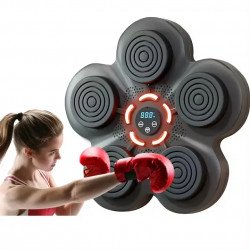 Wall-Mounted Bluetooth Boxing Machine: Electronic Reflex Trainer for Home Fitness 5STAR for Universal Cell Phone And Bluetooth Device (Black)