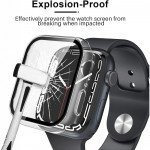 Wholesale Tempered Glass Screen Protector Full Coverage Shockproof Cover Case for Apple Watch Series 10 [46MM] (Clear)