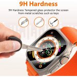 Wholesale HD Tempered Glass Full Edge Protection Screen Protector for Apple Watch Ultra 2 / 1  [49MM] (Clear)