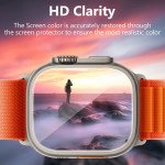 Wholesale HD Tempered Glass Full Edge Protection Screen Protector for Apple Watch Ultra 2 / 1  [49MM] (Clear)