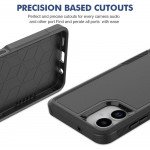 Wholesale Heavy Duty Strong Armor Hybrid Trailblazer Case Cover for Samsung Galaxy A06 5G (Black)