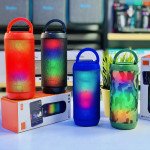 Wholesale LED Color Light Wireless Bluetooth Portable Speaker with Colorful Display A1 for Universal Cell Phone And Bluetooth Device (Blue)