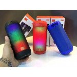 Wholesale LED Color Light Wireless Bluetooth Portable Speaker with Colorful Display A1 for Universal Cell Phone And Bluetooth Device (Blue)