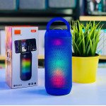 Wholesale LED Color Light Wireless Bluetooth Portable Speaker with Colorful Display A1 for Universal Cell Phone And Bluetooth Device (Blue)