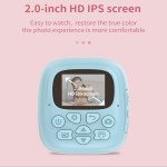 Wholesale Instant Print Photos 1080P HD 2.0 Inch Screen Digital Video Camera for Kids with Built-In Games A19 for Children Kid Party Outdoor and Indoor Play (Pink)