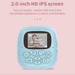 Wholesale Instant Print Photos 1080P HD 2.0 Inch Screen Digital Video Camera for Kids with Built-In Games A19 for Children Kid Party Outdoor and Indoor Play (Pink)