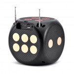 Wholesale LED Dice Speaker: Portable, Wireless Bluetooth, Square Music Player for Gaming A2023 for Universal Cell Phone And Bluetooth Device (Gold)