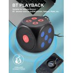 Wholesale LED Dice Speaker: Portable, Wireless Bluetooth, Square Music Player for Gaming A2023 for Universal Cell Phone And Bluetooth Device (Blue)