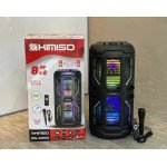 2PC Large Tower Design RGB LED Lights Wireless Portable Bluetooth Speaker for iPhone, Cell Phone, Universal Devices QSA283 (Black) [2PC X $74]