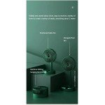 Wholesale Super Foldable Portable Cooling Fan with Phone Stand - 3 Speed Settings and USB-C Charging A8 (Black)