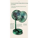 Wholesale Super Foldable Portable Cooling Fan with Phone Stand - 3 Speed Settings and USB-C Charging A8 (Black)