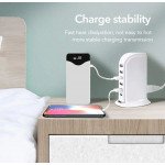 Wholesale 6 Multi Ports Charger Station with Type C Output and Up to 40W Fast Charging for Universal Cell Phone And Devices (White)