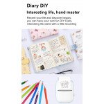 Wholesale Cartoon Bear Mini Printer - Mobile Connectivity, Monochrome Black and White Printing, Compact Design A8C for Children Kid Party Outdoor and Indoor Play (Pink)