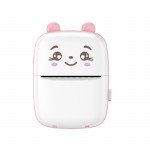Wholesale Cartoon Bear Mini Printer - Mobile Connectivity, Monochrome Black and White Printing, Compact Design A8C for Children Kid Party Outdoor and Indoor Play (Pink)