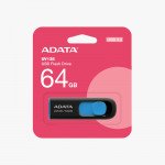 Original ADATA 64GB High-Speed Retractable USB 3.2 Flash Drive Storage Device for Data Storage and Transfer (64GB)