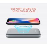 Wholesale Type-C Output 2in1 Qi Wireless Charging Fast Charging Power Bank 10000mAh for Universal Cell Phone And Devices (Black)
