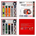 Wholesale Ultimate Fitness Bluetooth Smartwatch with 10 Changeable Bands and Silicone Case AE900 for iOS, Android (Silver)