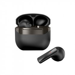 TWS Active Noise Cancelling True Wireless Earbuds Bluetooth Headset for Universal Cell Phone And Bluetooth Device Air1 (Black)