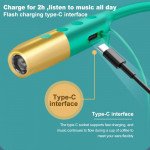 Wholesale Neck Band Earphone Bluetooth Wireless Sports Music Headset Earbuds Headphone With Bright Flashlight Function AKZR11 for Universal Cell Phone And Bluetooth Device (Green)