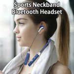 Wholesale Neck Hanging Stereo Bluetooth Wireless Sport Earphones Neckband for Universal Cell Phone And Bluetooth Device (Red)