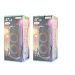 Wholesale RGB Color Light Tower Design Karaoke Wireless Bluetooth Speaker with EQ Changer for iPhone, Cell Phone, Universal Devices AM241 (Black)