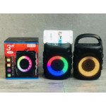 Wholesale RGB LED Colorful Light Hi-Fi Portable Bluetooth Wireless Speaker for iPhone, Cell Phone, Universal Devices AM306 (Black)