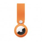 Wholesale Long Silicone AirTag Tracker Holder Loop Case Cover Ring Key Chain for Apple AirTag (Orange)