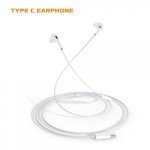 Wholesale Type-C / USB-C Cable HD Music and Voice Earphone Headset AirPro Style for Android Phone and Universal Type-C Port 081 (White)