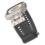 Wholesale Premium Sport Liquid Silicone Watch Band with Stainless Steel Adapter - Durable Comfort Fit for Apple Watch Series Ultra2/Ultra1/10/9/8/7/6/5/4/3/2/1/SE - 49MM/45MM/44MM/42MM (Black)