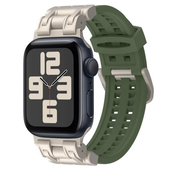 Wholesale Premium Sport Liquid Silicone Watch Band with Stainless Steel Adapter - Durable Comfort Fit for Apple Watch Series Ultra2/Ultra1/10/9/8/7/6/5/4/3/2/1/SE - 49MM/45MM/44MM/42MM (Green)