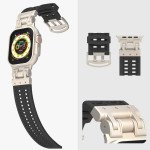 Wholesale Premium Sport Liquid Silicone Watch Band with Stainless Steel Adapter - Durable Comfort Fit for Apple Watch Series Ultra2/Ultra1/10/9/8/7/6/5/4/3/2/1/SE - 49MM/45MM/44MM/42MM (Navy Blue)