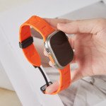 Wholesale Magnetic Buckle Sports Silicone Watch Band Strap - Premium Comfort & Style for Apple Watch Series Ultra2/Ultra1/10/9/8/7/6/5/4/3/2/1/SE - 49MM/45MM/44MM/42MM (Red)