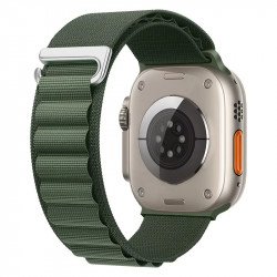 Premium Alpine Loop Nylon Watch Band with C Hook Design for Apple Watch Series 10/9/8/7/6/5/4/3/2/1/SE - 41MM/40MM/38MM (Army Green) Premium Alpine Loop Nylon Watch Band with C Hook Design for Apple Watch Series 10/9/8/7/6/5/4/3/2/1/SE - 41MM/40MM/38MM (Army Green)