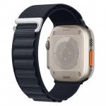 Wholesale Premium Alpine Loop Nylon Watch Band with C Hook Design for Apple Watch Series 10/9/8/7/6/5/4/3/2/1/SE - 41MM/40MM/38MM (Navy Blue)