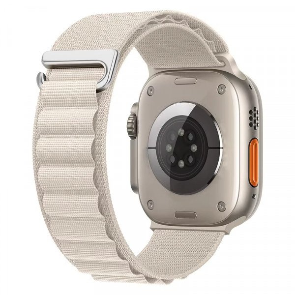 Wholesale Premium Alpine Loop Nylon Watch Band with C Hook Design for Apple Watch Series Ultra/10/9/8/7/6/5/4/3/2/1/SE - 49MM/45MM/44MM/42MM (Starry White)