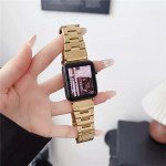 Wholesale Premium Stainless Steel Watch Band with Folding Clasp for Men - Elegant Design for Smart Watches for Apple Watch Series Ultra2/Ultra1/10/9/8/7/6/5/4/3/2/1/SE - 49MM/45MM/44MM/42MM (Gold)