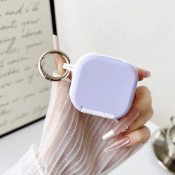 Premium Shockproof Fashionable Mirror Kickstand Protective Cover Case for Apple Airpods 4 (Purple)