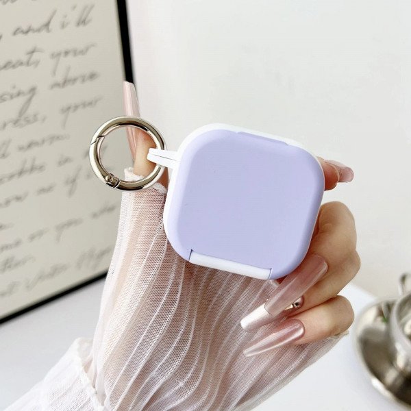 Wholesale Premium Shockproof Fashionable Mirror Kickstand Protective Cover Case for Apple Airpods 4 (Purple)
