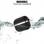Wholesale Luxury Bronze Chrome Plated Protective Case with Keychain Hook - Fashion Style Accessory for Apple Airpod Pro 2 / Pro 1 (Black)