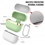 Wholesale Luxury Bronze Chrome Plated Protective Case with Keychain Hook - Fashion Style Accessory for Apple Airpod Pro 2 / Pro 1 (Black)