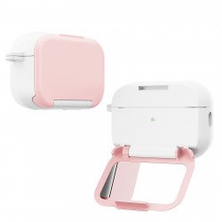 Premium Shockproof Fashionable Mirror Kickstand Protective Cover Case for Apple Airpod Pro / Pro 2 (Pink) Premium Shockproof Fashionable Mirror Kickstand Protective Cover Case for Apple Airpod Pro / Pro 2 (Pink)