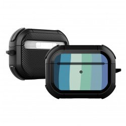 Thunder Strong Armor Heavy Duty Hybrid Case for Apple Airpod Pro (Black)